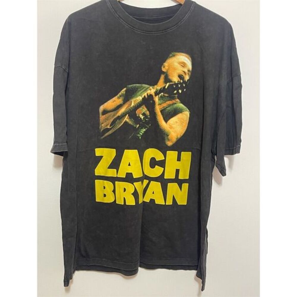 Zach Bryan Quittin' Time Tour T-Shirt 2XL Black Unisex Graphic Print